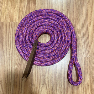 10' Purple Blend Lead Rope w/ Loop & Popper