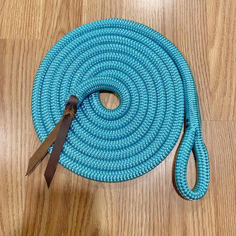 12' Baby Blue Lead Rope w/ Loop & Popper